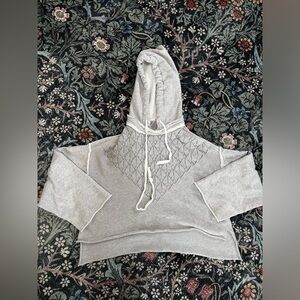 Free people cropped dolman sleeve hoodie Sz S